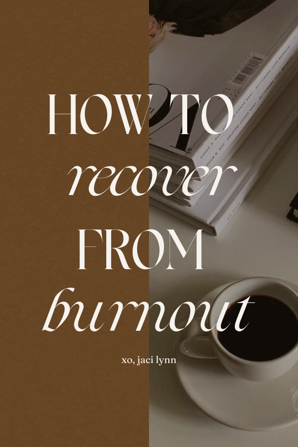 how to recover from burnout: self-care tips